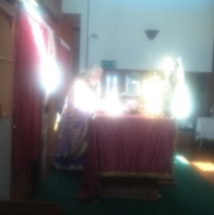 During Holy Liturgy at Holy Cross Parish, Lancaster